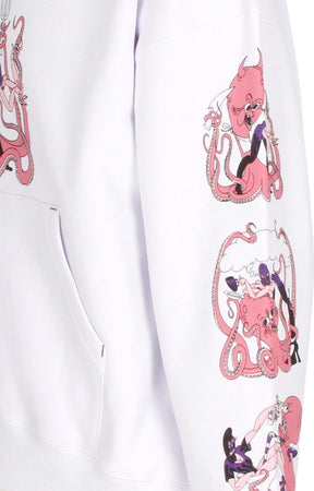 OCTOPUS-Felpa-Cappuccio-Uomo-Love-Hoodie-White-da-uomo