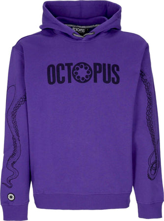 OCTOPUS-Felpa-Cappuccio-Uomo-Outline-Logo-Hoodie-Purple-da-uomo