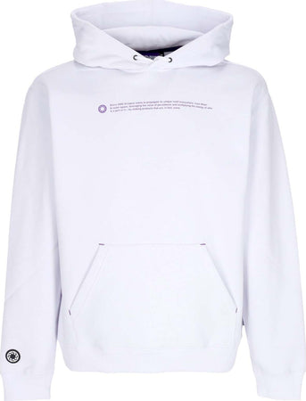 OCTOPUS-Felpa-Cappuccio-Uomo-Outline-Logo-Hoodie-White-da-uomo