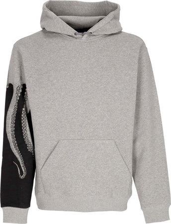 OCTOPUS-Felpa-Cappuccio-Uomo-Side-Hoodie-Light-Grey-da-uomo