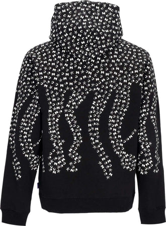 OCTOPUS-Felpa-Cappuccio-Uomo-Studs-Hoodie-Black-da-uomo