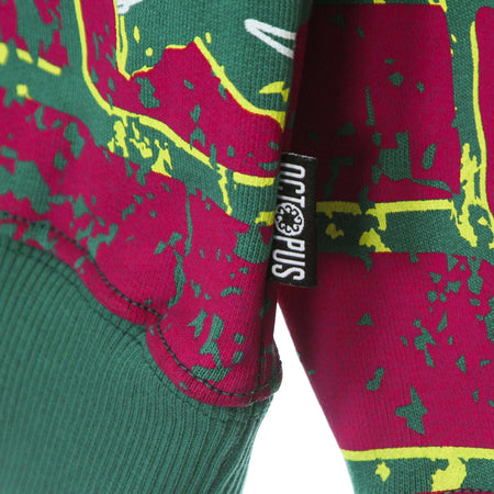 OCTOPUS-Felpa-Leggera-Cappuccio-Uomo-Bricks-Hoodie-Field-da-uomo