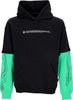 OCTOPUS-Felpa-Leggera-Cappuccio-Uomo-Logo-Overhoodie-Hoodie-Green/black-da-uomo