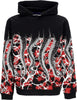 OCTOPUS-Felpa-Leggera-Cappuccio-Uomo-Marble-Hoodie-Black-da-uomo