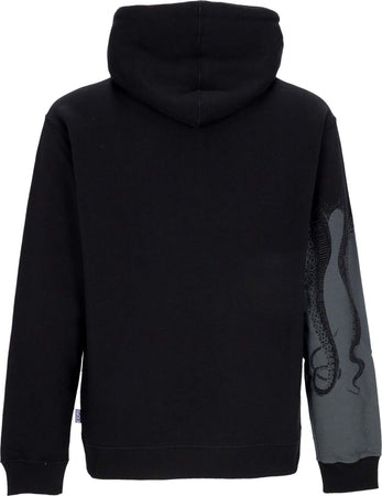 OCTOPUS-Felpa-Leggera-Cappuccio-Uomo-Side-Hoodie-Black-da-uomo
