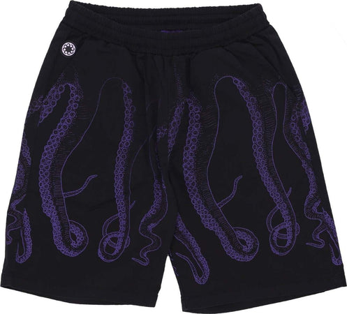 OCTOPUS-Pantalone-Corto-Uomo-Outline-Jogger-Short-Black/purple-da-uomo