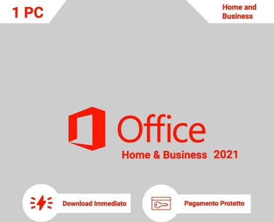 Office Home & Business 2021 - ESD -  Attivazione Digitale - 1 User - 1 Pc Software/Ufficio/Suite per ufficio Innovamy.it - Milano, Commerciovirtuoso.it