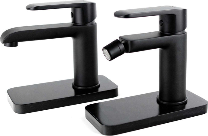 Ogomondo 2 Miscelatori Rubinetto Lavabo e Bidet Puma Neri Fai da te/Attrezzature per cucine e bagni/Impianti per la cucina/Rubinetti da cucina/Rubinetti per lavelli da cucina Ogomondo - Martina Franca, Commerciovirtuoso.it