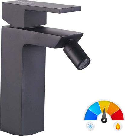 Ogomondo-Coppia-Rubinetti-Miscelatori-per-Lavabo-Bidet-Purple-Colore-Nero-Black