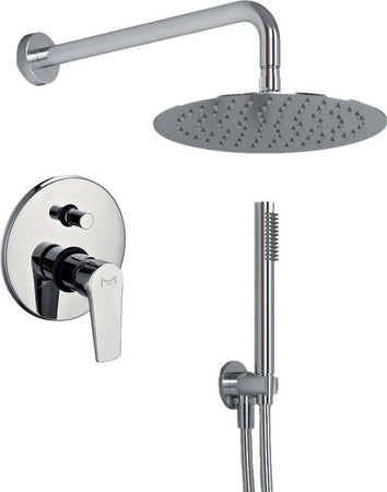 OGOMONDO Kit Doccia Tondo 4 Completo di Soffione Doccetta e Miscelatore con Deviatore Red Fai da te/Attrezzature per cucine e bagni/Attrezzature per bagni/Docce e componenti doccia/Filtri supporti e soffioni doccia/Docce fisse Ogomondo - Martina Franca, Commerciovirtuoso.it