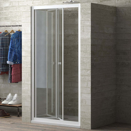 Ogomondo Porta Doccia a Soffietto Book Cristallo Temprato Bianco Fai da te/Attrezzature per cucine e bagni/Attrezzature per bagni/Docce e componenti doccia/Porte doccia Ogomondo - Martina Franca, Commerciovirtuoso.it