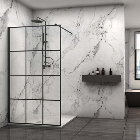 Ogomondo Walk-in Doccia Black Con Riquadro Profilo Nero Cristallo 8 Mm Fai da te/Attrezzature per cucine e bagni/Attrezzature per bagni/Docce e componenti doccia/Box doccia Ogomondo - Martina Franca, Commerciovirtuoso.it