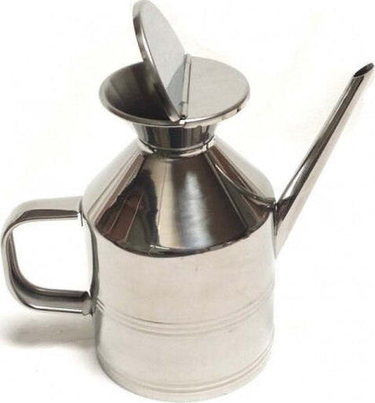 Oliera-A-Becco-In-Acciaio-Inox-Colore-Naturale-Cucina-7cm-Dosatore-Olio-D'oliva