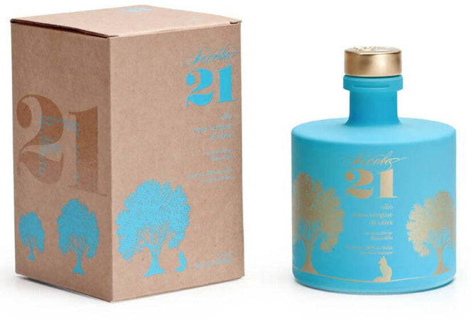 Olio Biancolilla Extra Vergine di Oliva Biancolilla Siciliano Mono Cultivar IGP Sicilia 0,5 lt. Certificato Migliori Oli Italiani Gambero Rosso Secolo21