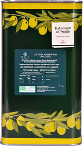 Olio Extra-vergine Di Oliva Biologico De Bellis 2024 Presidio Slow Food 2 Lattine Da 3l