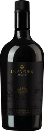 Olio Extravergine Di Oliva Coratina 250ml Made In Italy Olio Evo 100% Coratina Italiano In Vetro Olio Forte E Deciso Le Anfore