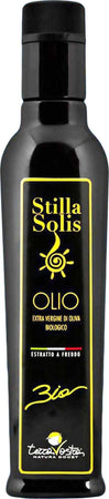 STILLA SOLIS 250ml - Olio Extravergine d'Oliva Biologico 250 ml Olio EVO BIO 100% Sicilia Made in Italy Prodotto In Italia con Olive Italiane Bottiglia in Vetro Olio Extra Vergine d'Oliva Biologico TERRAVOSTRA Natura Docet - Capo d’Orlando, Commerciovirtuoso.it