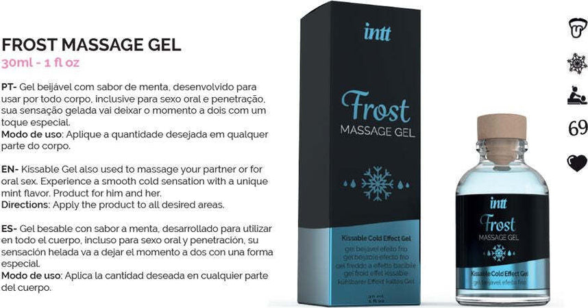 Olio Per Massaggi Erotici Intt Frost Kissable Massage Gel Da Massaggio Aroma Menta 30 Ml Salute e cura della persona/Erotismo e contraccezione/Benessere e massaggi erotici/Oli per massaggi Kondorama - Martinsicuro, Commerciovirtuoso.it