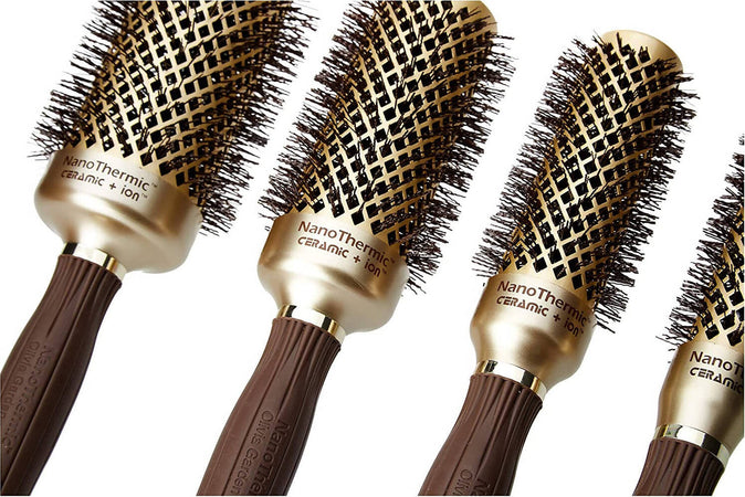 Olivia Garden NanoThermic Spazzola Termica Rotonda Capelli Antibatterica, Antistatica, Tecnologia Ceramica e Tourmaline-Ion e setole ondulate in Nylon Bellezza/Cura dei capelli/Strumenti per lo styling/Spazzole per capelli Profumeria Chèri - Locri, Commerciovirtuoso.it