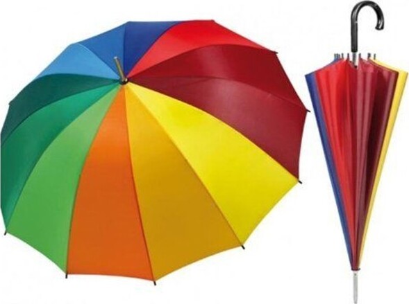 Ombrello-Grande-Colore-Arcobaleno-Protegge-Pioggia-E-Sole-Estate-Inverno