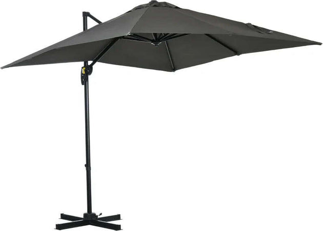 Ombrellone-da-Giardino-con-Angolazione-Regolabile-su-5-Livelli-e-Rotazione-a-360°,-2.5x2.5-m,-Grigio-84D-051V00GY