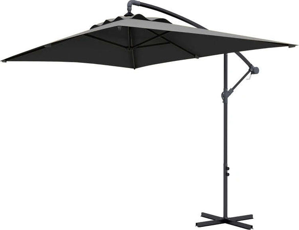 Ombrellone-da-Giardino-Decentrato-con-Base-a-Croce-e-Apertura-a-Manovella,-294x193cm,-Grigio-84D-270V00CG