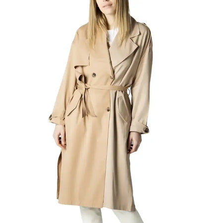 Only Cappotto Donna - beige / L - Abbigliamento Cappotti