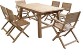ORATOR---set-tavolo-in-teak-cm-160/240x90x77-h-con-6-sedute-Marrone-Milani-Home
