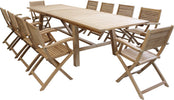 ORATOR---set-tavolo-in-teak-cm.220/300x100x77-h-con-10-sedute-Marrone-Milani-Home