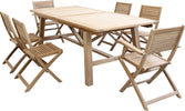ORATOR---set-tavolo-in-teak-cm.220/300x100x77-h-con-6-sedute-Marrone-Milani-Home