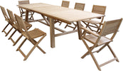 ORATOR---set-tavolo-in-teak-cm.220/300x100x77-h-con-8-sedute-Marrone-Milani-Home