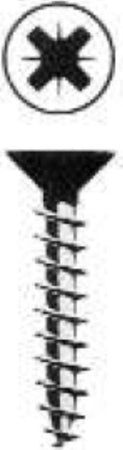 ORECA---13-VITI-PER-LEGNO-TRUCIOLATO---TESTA-PIANA-SVASATA-CON-IMPRONTA-A-CROCE-4,5X30MM