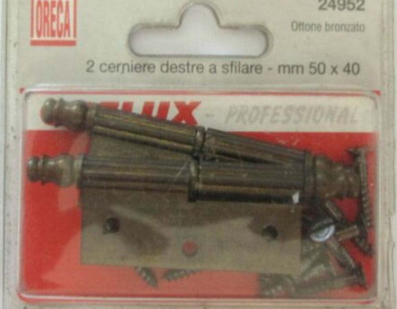 ORECA---2-CERNIERE-BAROCCO-A-SFILARE-DESTRE---OTTONE-BRONZATO-50X40MM