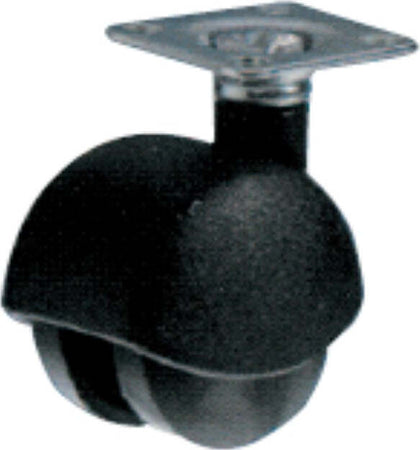 ORECA---2-RUOTE-DOPPIE-PER-MOBILIO-MATERIALE-PLASTICO-NERO-CON-PIASTRINA---kg-20---ø-45
