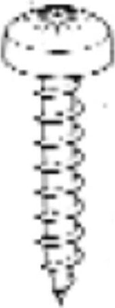 ORECA---20-VITI-AUTOFILETTANTI---TESTA-CILINDRICA-DOMBATA-2,9X13MM---ACCIAIO-CEMENTATO-ZINCATO