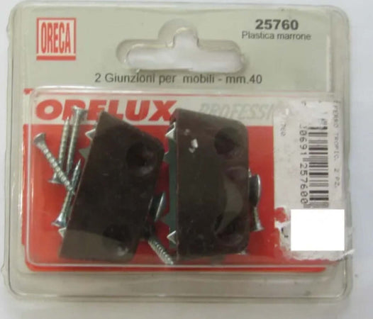 ORECA---BASETTE-DI-GIUNZIONE-CON-SCATOLA-IN-PLASTICA-MARRONE-2PZ