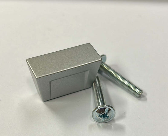 ORECA---POMOLO-RETTANGOLARE-ZAMA-IN-ALLUMINIO-SATINATO-30X16MM