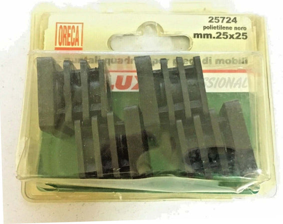 ORECA---PUNTALE-QUADRATO-NERO-25X25MM-4PZ***