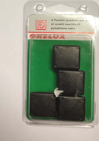 ORECA---PUNTALI-QUADRATI-NERI-30X30MM-4PZ