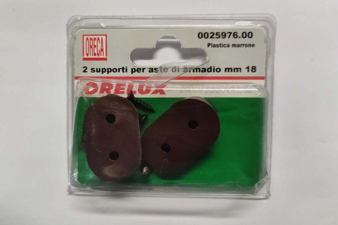 ORECA---SUPPORTO-MARRONE-PER-ASTE-DI-ARMADIO-18MM