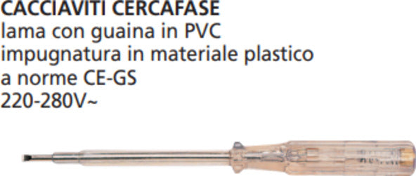 ORECA-CACCIAVITI-CERCAFASE-mm-4x100-IMPUGNATURA-IN-MATERIALE-PLASTICO-A-NORMA-CE-GS-220-280V~