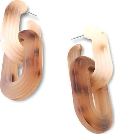 Orecchini Da Donna Pendenti in Resina Orecchini Nickel Free Forma a Doppia Catena Orecchini Donna Con Chiusura a Farfallina Moda/Donna/Gioielli/Orecchini Leclaf - Napoli, Commerciovirtuoso.it
