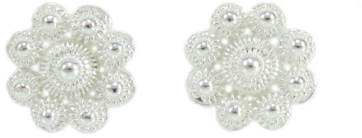 Orecchini donna in argento filigrana sarda nido d'ape