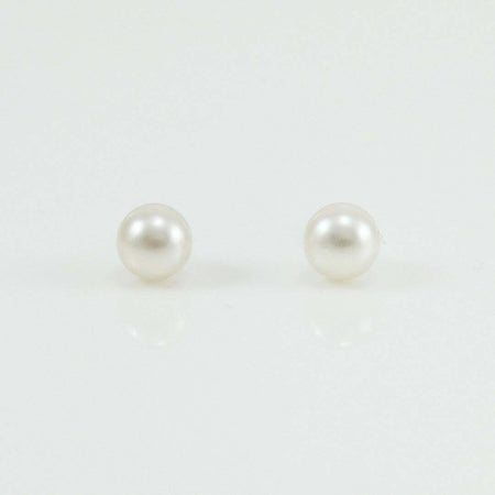 Orecchini perle Akoya 6,5/7 paletto in oro bianco Coscia