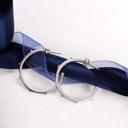 Orecchini-MORELLATO-donna-Creole-acciaio-/-crystal