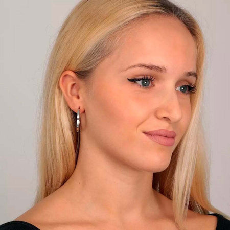 Orecchini-MORELLATO-donna-Creole-acciaio-/-crystal