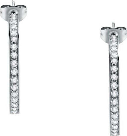 Orecchini-MORELLATO-donna-Creole-cerchio-acciaio-/-cristalli