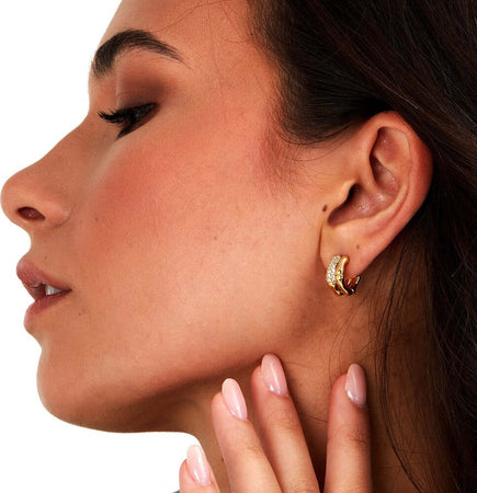 Orecchini-MORELLATO-donna-Essenza-argento-925-dorati