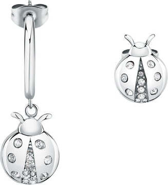 Orecchini-MORELLATO-donna-Istanti-acciaio-coccinella