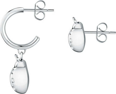 Orecchini-MORELLATO-donna-Istanti-acciaio-coccinella